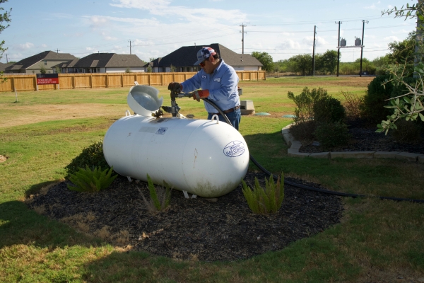 Mission Gas Company propane tank refill