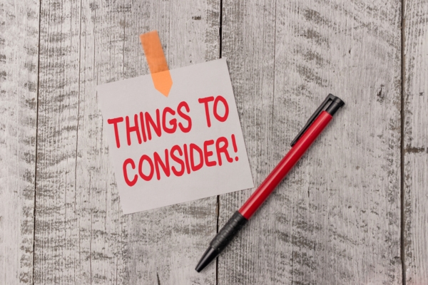 Things to Consider written on a sticky note depicting Choosing a Dependable Commercial Propane Supplier
